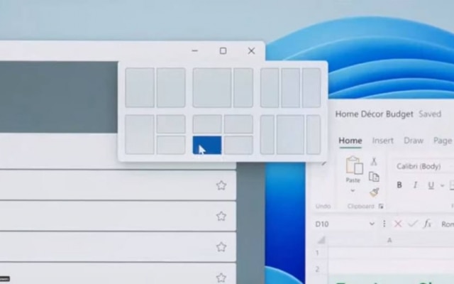 Microsoft ha annunciato Snaps Layouts, un modo per riorganizzare lo schermo più velocemente con interfacce già pronte per disporre più finestre in un modo unico.