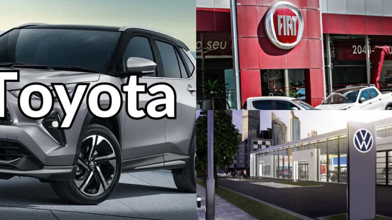 La nuova vettura Toyota sbaraglia Fiat e Volkswagen (Riproduzione: Montagem TV Foco)