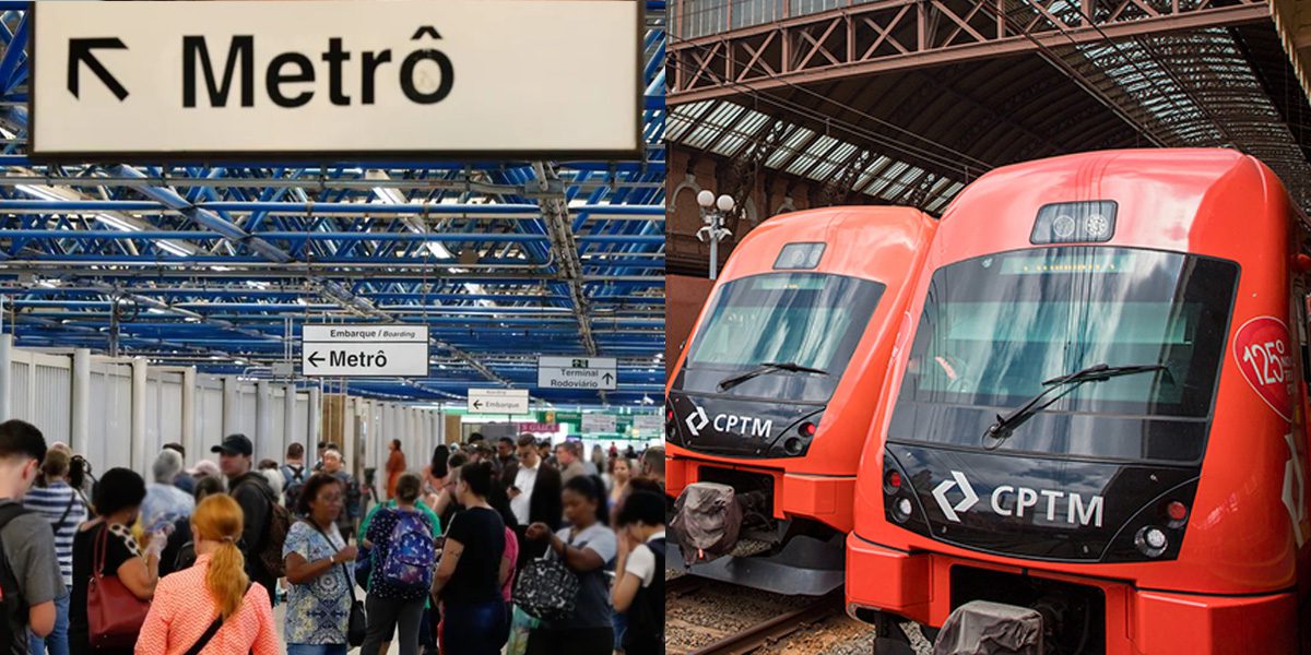 Metropolitana di San Paolo e CPTM (Foto: Riproduzione, Montaggio - TV Foco)